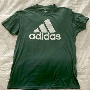 Adidas XL Green soft T-shirt. Good condition.
